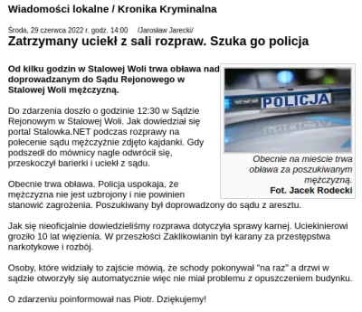 faramka - Stalowowolski Najmro (⌐ ͡■ ͜ʖ ͡■)

https://www.stalowka.net/wiadomosci.ph...