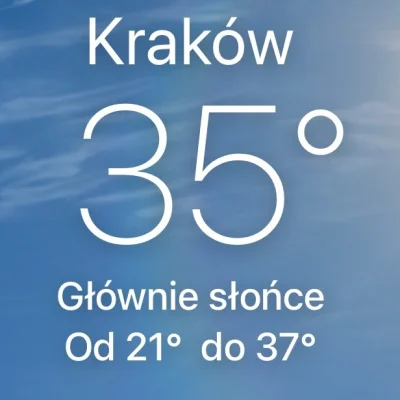 BolczyQ - Bestialska pogoda, wyż wadowicki dotarł do Krakowa

#pogoda #krakow #2137...