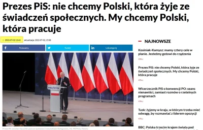 tombeczka - ALARM! Kaczyński chce ludziom zabrać socjale i zagnać ich do roboty!

#...