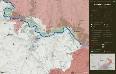 JanLaguna - Sytuacja na linii rzeki Doniec pod koniec kwietnia. Rosjanie nadal walczą...