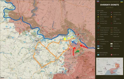 JanLaguna - Rosyjska operacja na południe od Lisiczańska. Około 20 czerwca Rosjanie w...