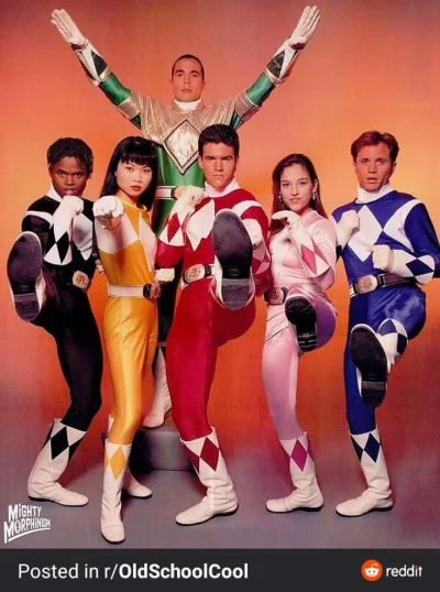 Lardor - Pierwszy skład Power Rangers z 1993 roku
#gownowpis #powerrangers #90s #lata...