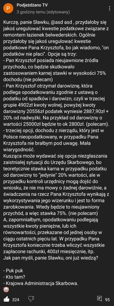 gzymspiwniczny - Trzeba przyznać, że przez te gównooszczednosci w postaci 400 zł mies...