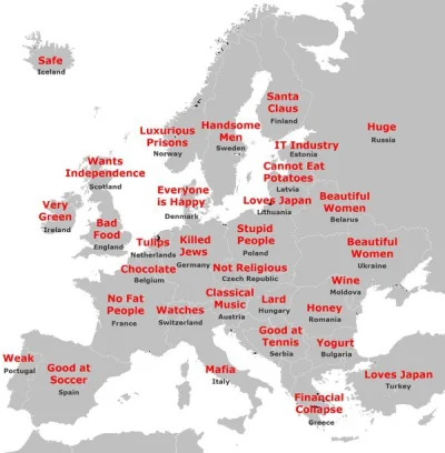 Nupharizar - Japońskie stereotypy o Europie:

#mapporn #ciekawostki #kalkazreddita