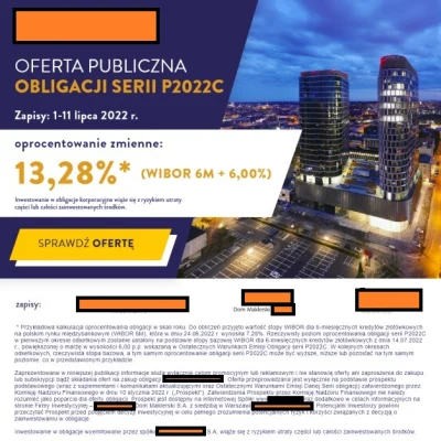 virgola - Oferta zakupu obligacji na 13,28% rocznie. Miesiąc temu było ok 12%:
https...