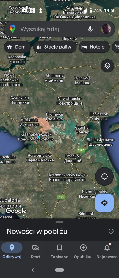 wooster - @Timolol ostatnio sobie przeglądałem mapkę Ukrainy i nad Krymem jest coś ta...