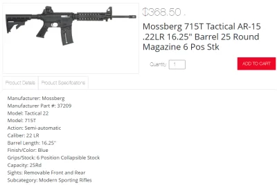 rzep - @garbaty33: Przepraszam, przesadziłem z tymi 500$ za AR-15. 

Wystarczy 368 ...