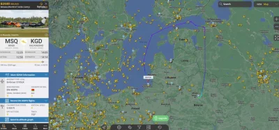 Teec - 550 kilometrów, 2h 15min lotu ( ͡° ͜ʖ ͡°) #lotnictwo #flightradar24 #bialorus ...