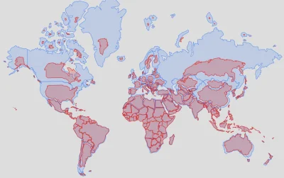 xaliemorph - Tak dla codziennego przypomnienia jak realnie wyglądają wielkości państw...