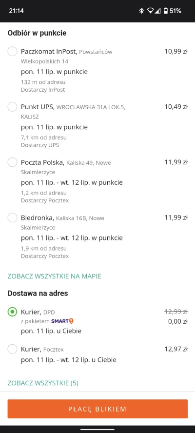 DatJezdziec - Dlaczego czasami nie ma darmowej dostawy do paczkomatu InPost mimo, że ...