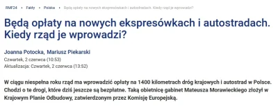 tombeczka - @Nacho_Libre: Ale przejmie kontrolę nie po to aby ta autostrada była darm...