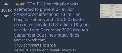 deziom - Tymczasem w rzeczywistosci szczepienia ratują życie setkom tysięcy ludzi, li...