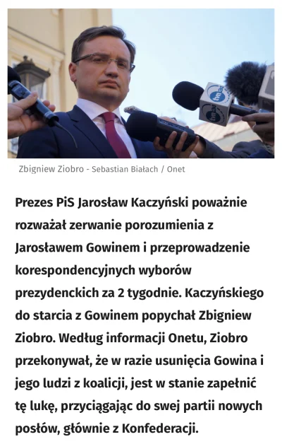 Jariii - Konfederacji nie ruszają, bo szykuje sie koalicjant dla Ziobry. Co za przypa...