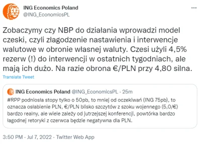 haha123 - Też mi się wydaje, że NBP cały czas interweniuje i broni żetona, bo kursem ...