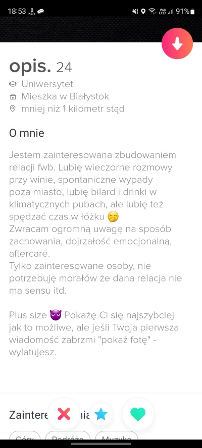 Duzy_Kotlet - Aftercare xD czyli wiadomo jaka osoba.
#tinder