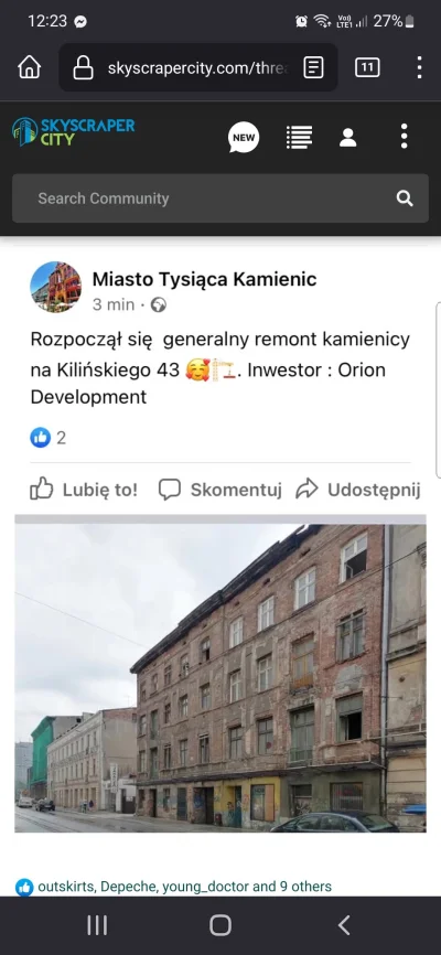 jarqos - @kryzysWbabilonie Kilińskiego 43, to jest już generalnie remontowane, a koni...