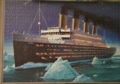 vivianka - Titanic ułożony #puzzle 
Fajnie się układało :)