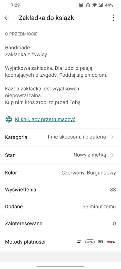 vulcanitu - #vinted #heheszki #olx 

Wyjątkowa zakładka( ͡° ͜ʖ ͡°)