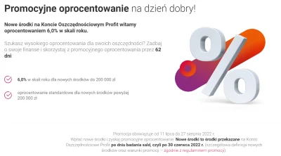 matwes - #pieniadze #oszczedzanie #banki

Od jutra promocja 6,0% na koncie oszczędn...