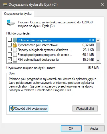 kicek3d - @Wujekskubi: Uruchom oczyszczanie dysku z opcją "oczyść pliki systemowe"