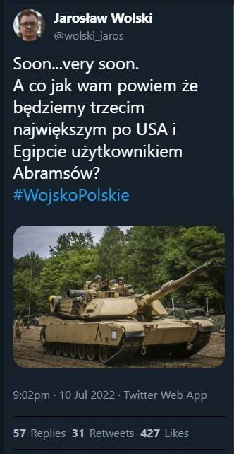 TenebrosuS - Chyba się zbliża koniec epoki czołgów rodziny T w #wojskopolskie i to w ...