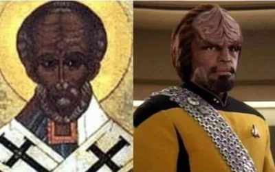 xandra - Ten moment, kiedy orientujesz się, że ten prawdziwy św Mikołaj był Klingonem...