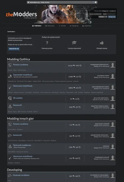 slabehaslo - ehh piękne to były czasy 2006-2009 na themodders
szkoda, że forum spotk...