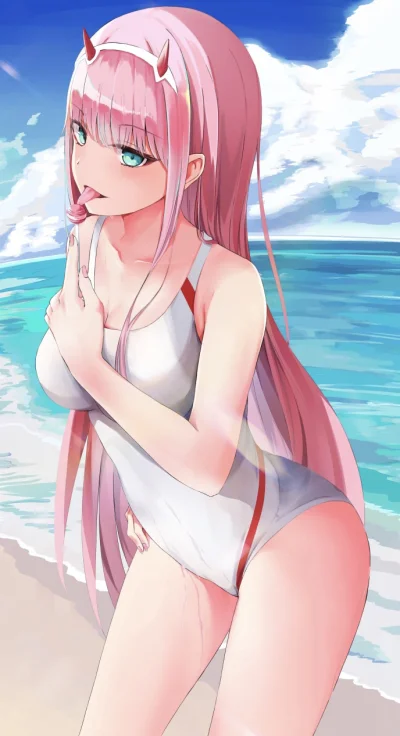 Azur88 - #randomanimeshit #anime #darlinginthefranxx #zerotwo #swimsuit