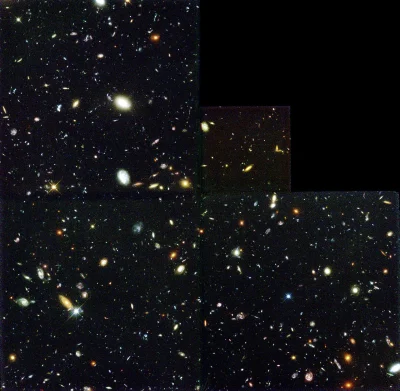 iErdo - @sharkulec: dla porównania głębokie pole Hubble, trzeba pamiętać że to zdjęci...