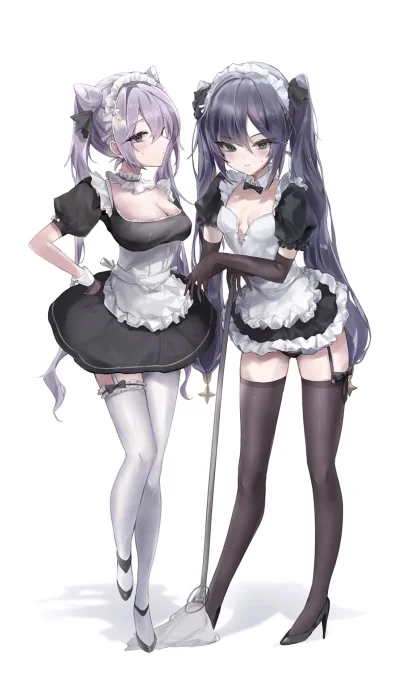 LatajacaPapryka512 - #randomanimeshit #keqing #genshinimpact #mona #anime #maid