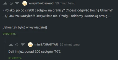 W.....k - @Mokraszparka: Przekazanie PT91 to ukryta mobilizacja by zaatakować Ukrainę