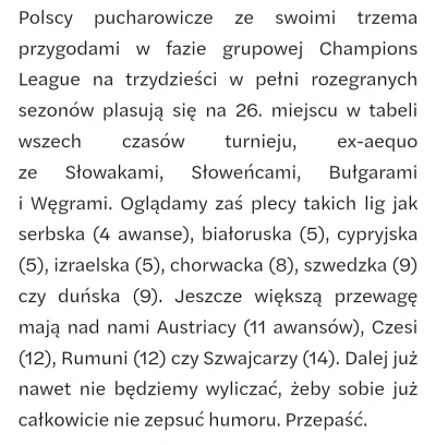 RKN_ - Dziś na Weszło jest ciekawy artykuł podsumowujący niemal 30 lat polskich klubó...