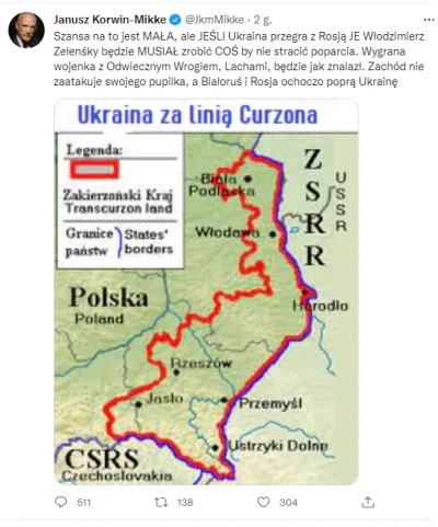 kowal38 - #wojna #ukraina #rosja #wojsko

Czytając ostatnie urojenia JE Janusza Kor...