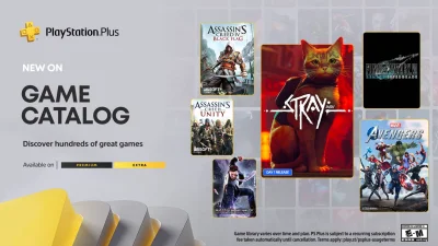 patrol411 - Playstation plus extra i premium od 19 lipca .

- Stray | PS4, PS5
- F...