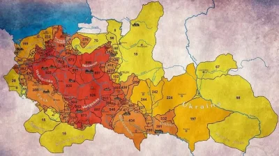 Basic - Mapka pokazująca ile lat dany region należał do Polski.

#historia #wojna #po...