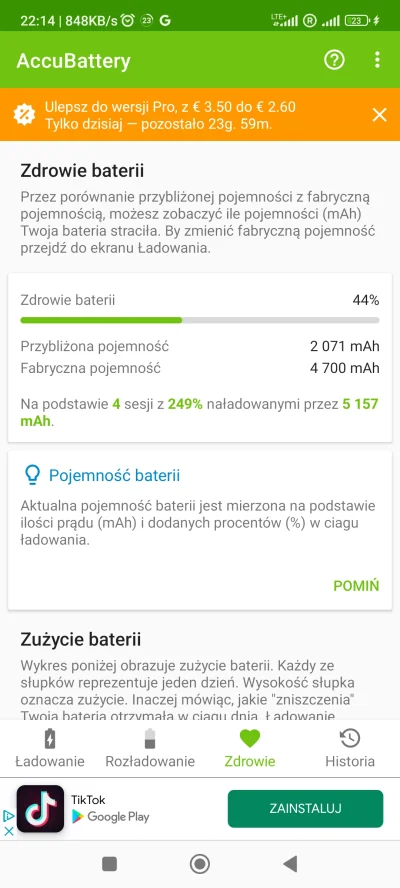 Rynia - #poco #bateria #smartfon
Nowy tel, poco f4 GT, I baterii stan pokazuje na 50 ...