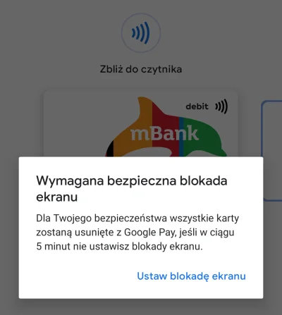 Anoncian - Da się jakoś pominąć tę blokadę ekranu w Google Pay? Przesunięcia palcem n...