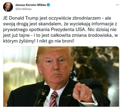 A.....i - A tutaj proszę. Janusz Korwin Mikke nazywa prezydenta USA zbrodniarzem za z...