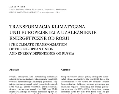 JakubWiech - W najnowszym numerze kwartalnika „Analizy Międzynarodowe” znajduje się m...