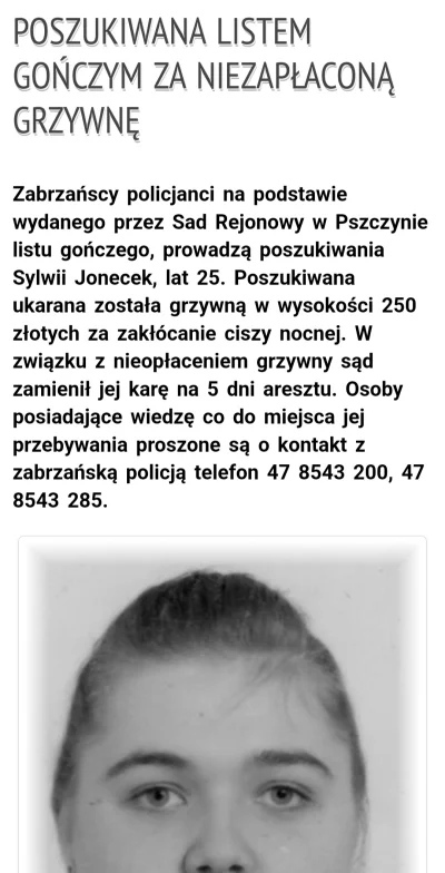 Lujaszek - Widzę policja twoją morde wrzuci juz za 250 grzywny.
Pełne imie i nazwisk...