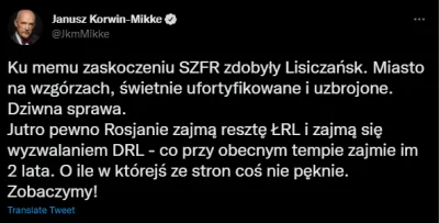 veiller - @bury256: Korwin czeka na to jak w końcu wyzwolą Ukrainę. Jeszcze nie widzi...