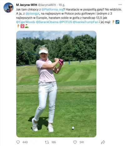 czosnkowy_wyziew - @drMuras: Gała jest dla plebsu. Elita PISowska gra w golfa.