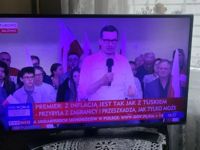 michalpiec - Premier właśnie powiedział, że z inflacją jest jak z Tuskiem. Przybywa z...