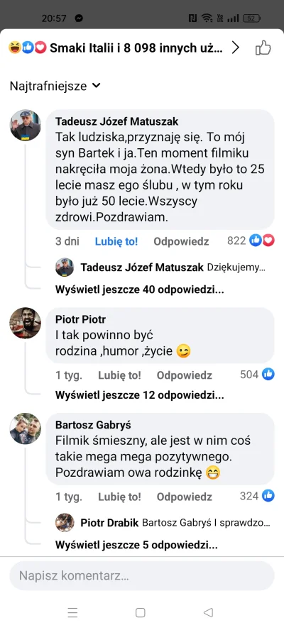 Winden - @Uniczek: Przypadkiem ostatnio trafiłem na taki komentarz tego pana ojca ( ͡...