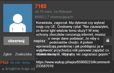 rzuf22 - @kupkesobieciagne: Nie ma sensu z nim dyskutować, notkę ma nie bez powodu (n...