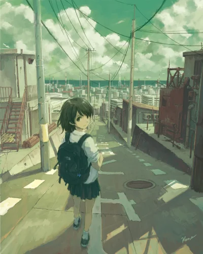mesugaki - #anime #randomanimeshit #originalcharacter #schoolgirl #architekturanime