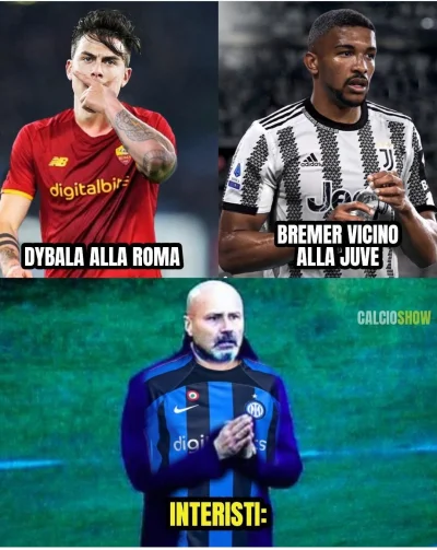 Raspa - Jeśli jeszcze Bremer trafi do Juve to Inter będzie frajerem tego okienka xD
...