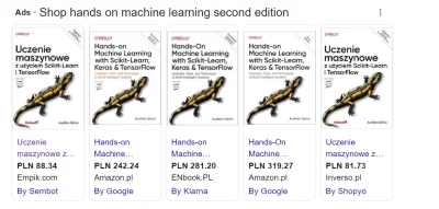 Ardeo - Chcę sobie kupić książkę "Hands-On Machine Learning with Scikit-Learn, Keras,...