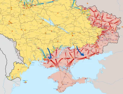 JanLaguna - Najczęściej wymieniane potencjalne kierunku ukraińskiej kontrofensywy: Ch...