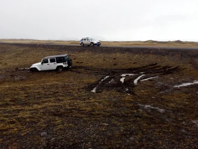 nowyjesttu - Islandczycy bardzo chronią swoją ubogą przyrodę, za taki off-road po "zw...
